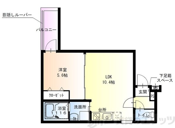 フジパレス東正雀の物件間取画像